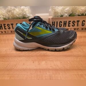 Brooks Launch 4 Running Sneakers Athletic Shoes Womens Size 7 Dark Gray Teal